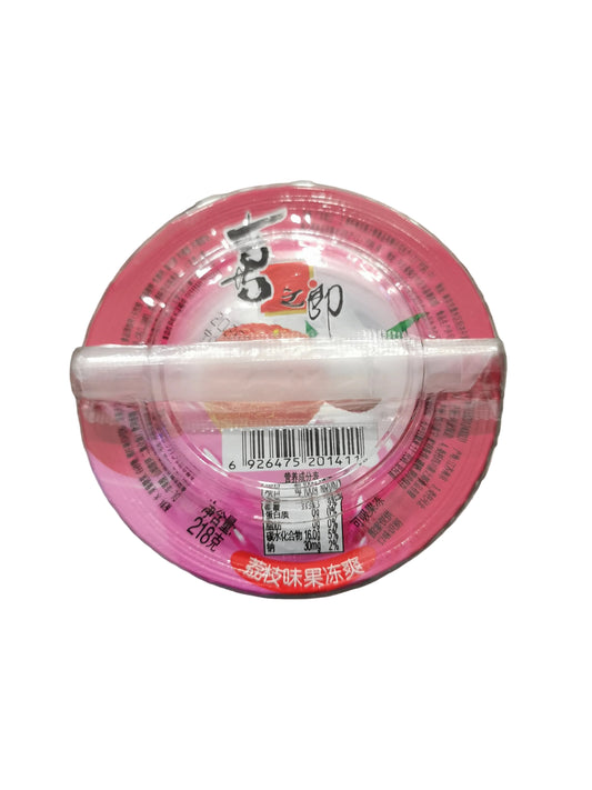 Gelatina lichi pajita