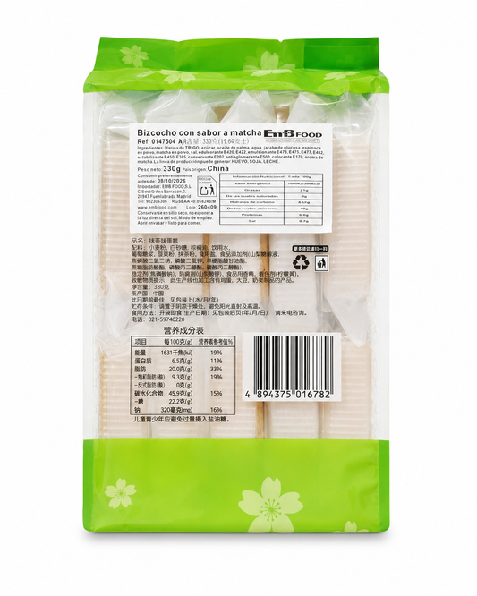Etiqueta bizcochitos matcha