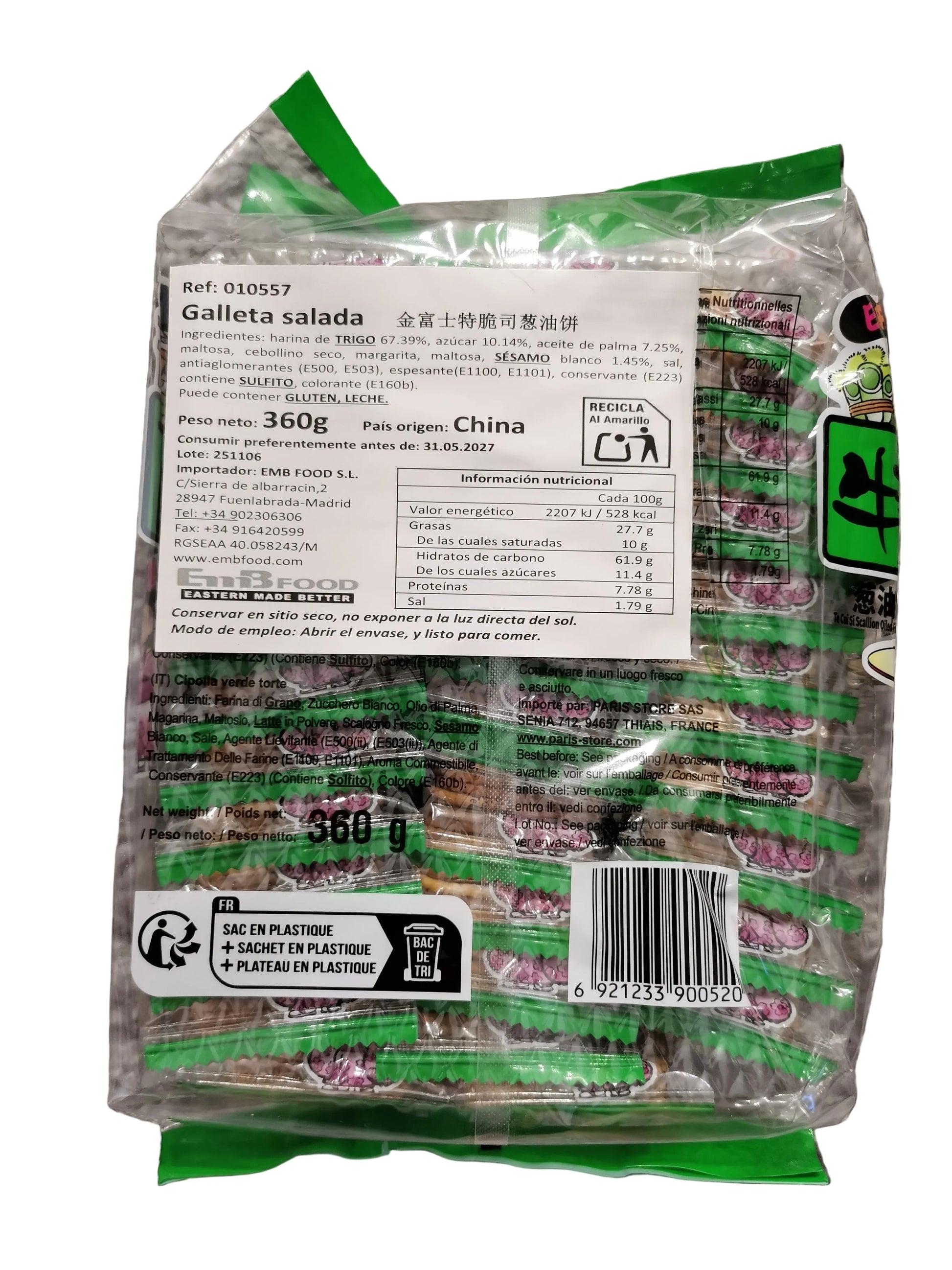 Etiqueta galleta cebollino