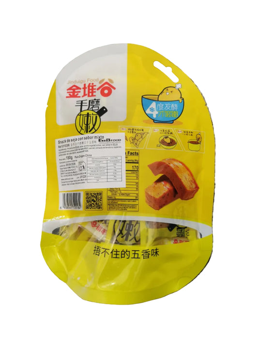 Etiqueta snack de soja