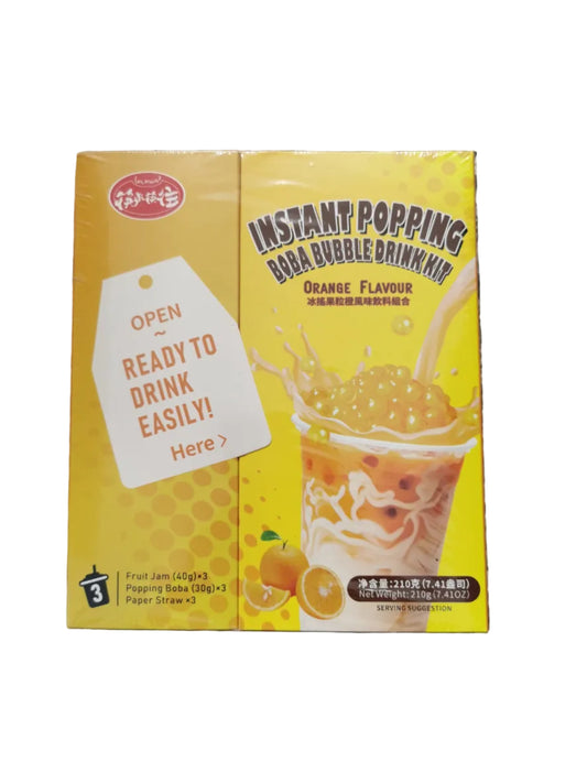 Bubble tea naranja