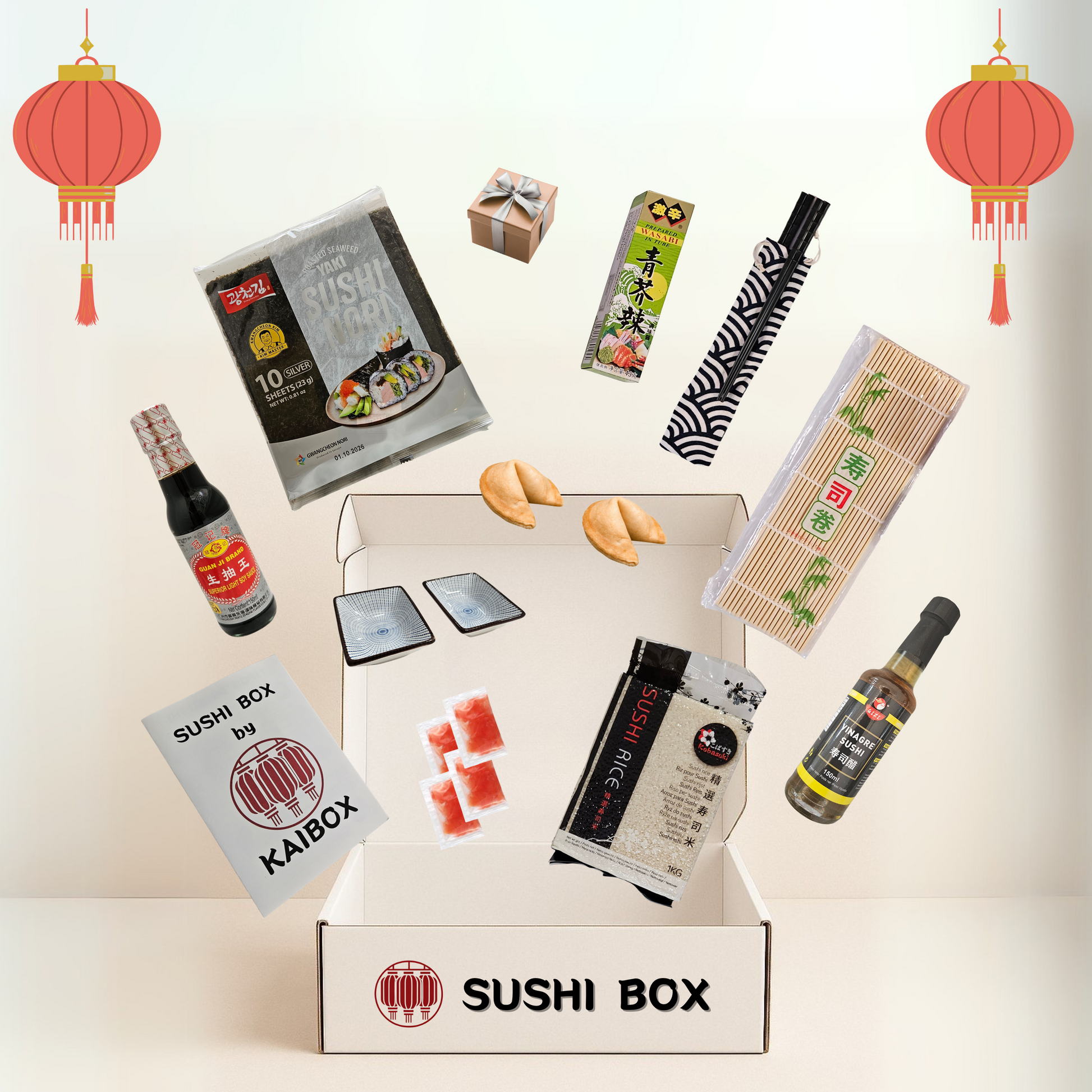 Caja regalo original de sushi