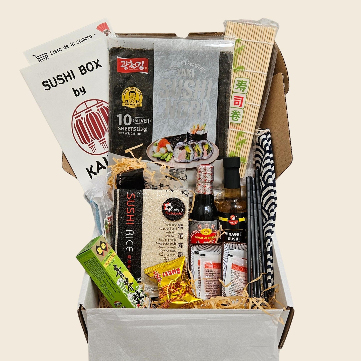 Caja regalo japonesa kit para hacer sushi en casa